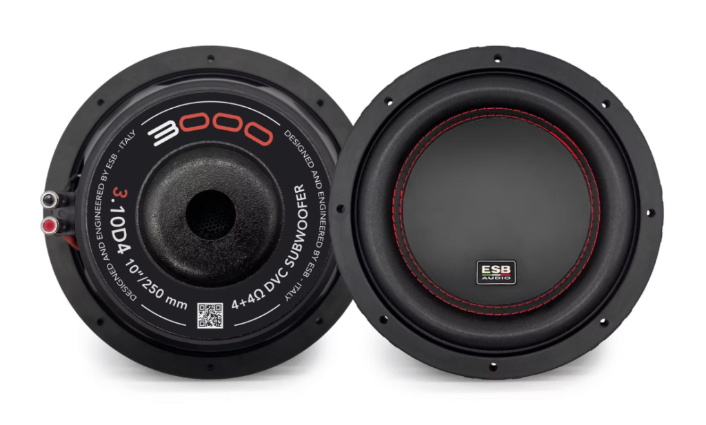 ESB AUDIO 3.10D4 – subwoofer 10 cali DVC 4+4 Ω