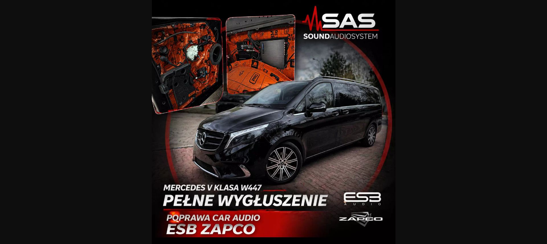 Mercedes V Klasa W447 – instalacja z ESB AUDIO 4.28