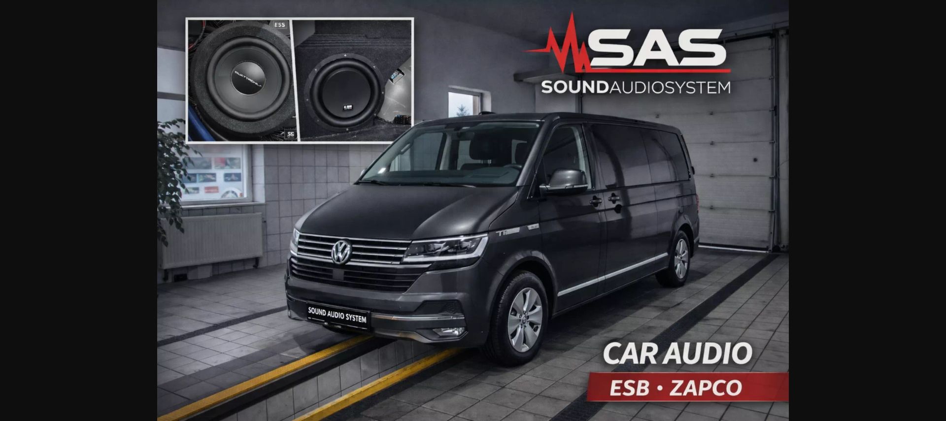 Volkswagen T6.1 Caravelle – instalacja z ESB AUDIO 3.6C