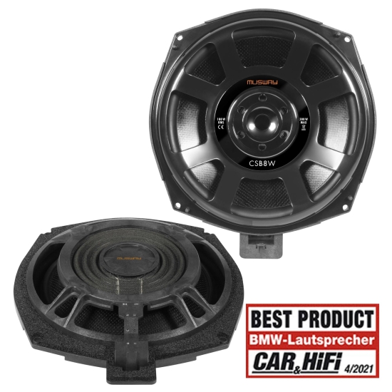 Musway CSB8W – test subwooferów pod fotele BMW Musway CSB8W – zdjęcie produktu