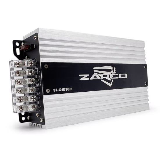 ZAPCO ST-104D SQ III – test wzmacniacza w samochodzie ZAPCO ST-104D SQ III – zdjęcie produktu